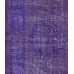  Purple Handmade Vintage Overdyed Turkish Carpet